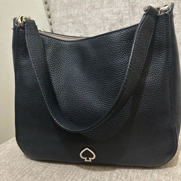 Kate Spade Black Shoulder Bag Purse Pebble Leather. - Picture 2 of 7